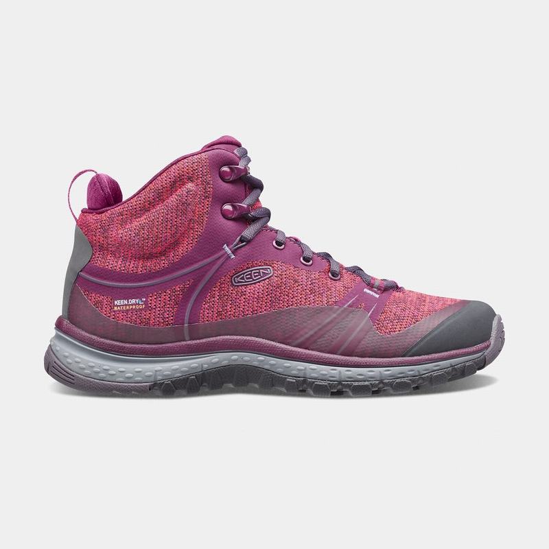 Discount Keen Terradora Waterproof Mid Womens Hiking Boots Purple (4120-IPSOR)